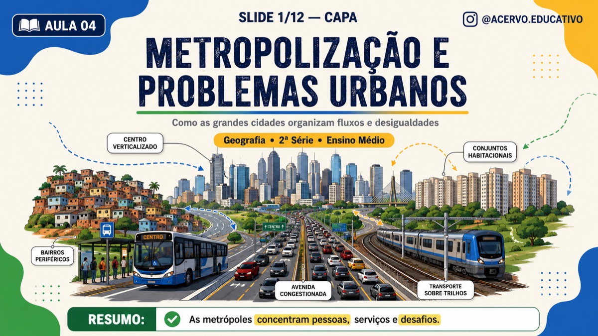 Slide de aula de Geografia
